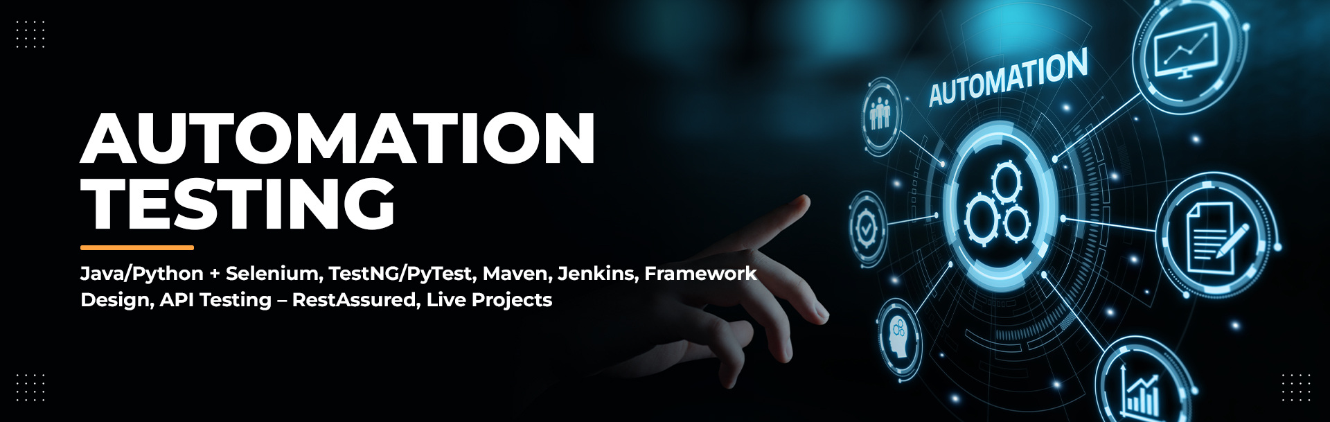 Automation Testing course banner