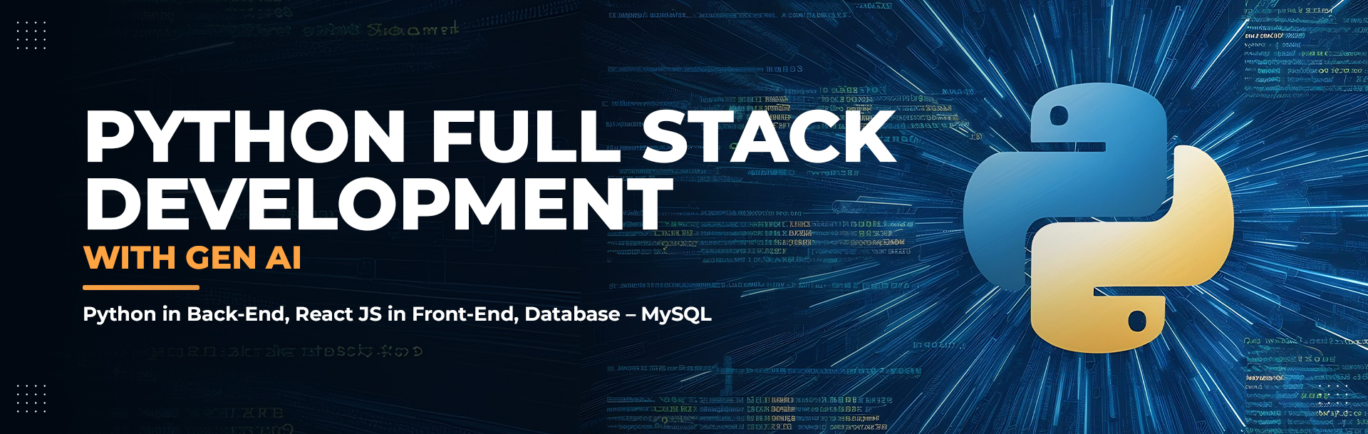 Python Full Stack course banner
